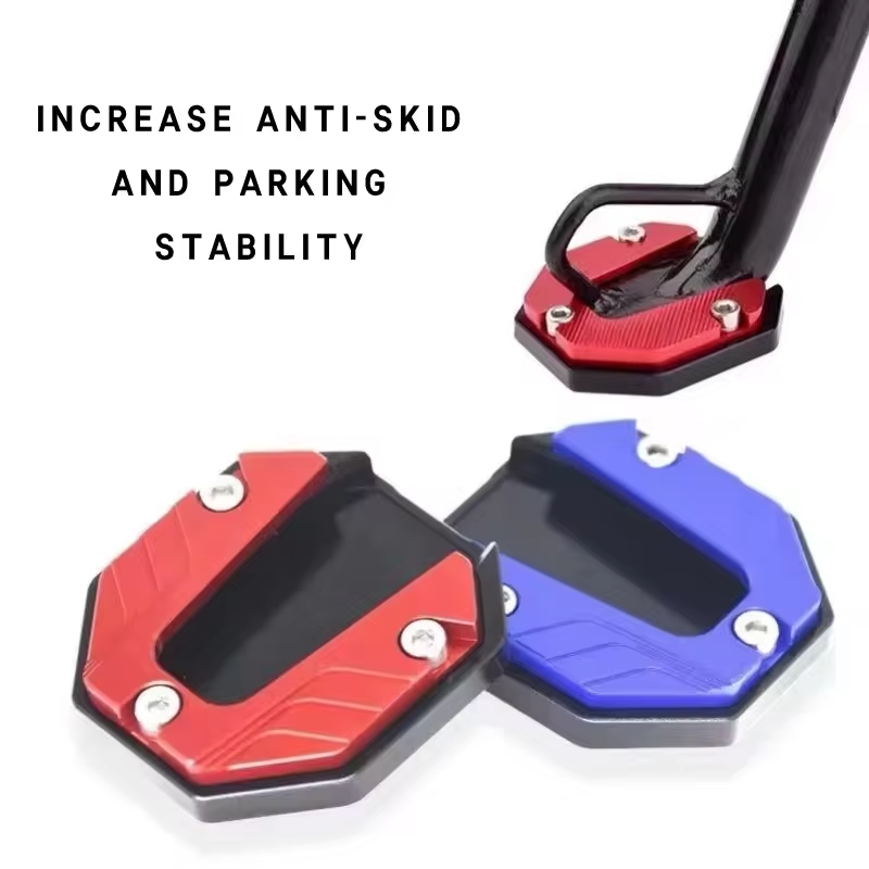 AliExpress Aluminum Alloy Motorcycle Bike Kickstand Extender Foot Side Stand Support Plate Scooter Motorbike Accessories Extension Foot Pad, view 3