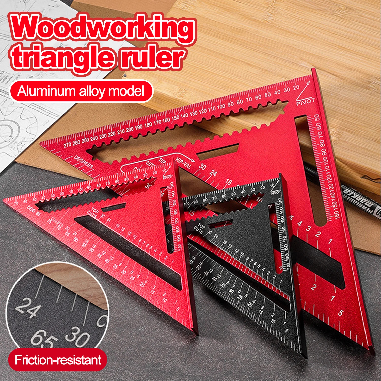 AliExpress Aluminum Alloy Woodworking Triangle Gauge