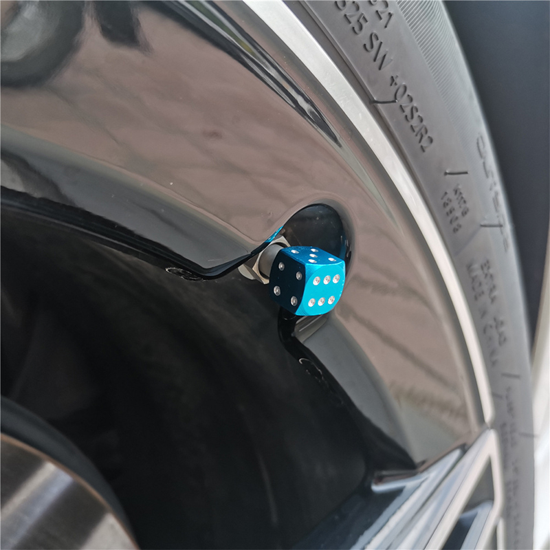 AliExpress Aluminum Dice Tire Valve Caps Dustproof Car Truck Motocycle Bike Dice Wheel Stem Tyre Tire Wheel Stem Air Valve Dust Cap Cover, view 5