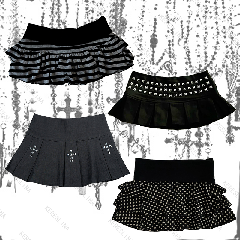AliExpress American punk gothic retro style Emo Girl slimfit skirt subculture Harajuku sweet and sexy spicy girl style versatile mini skirt