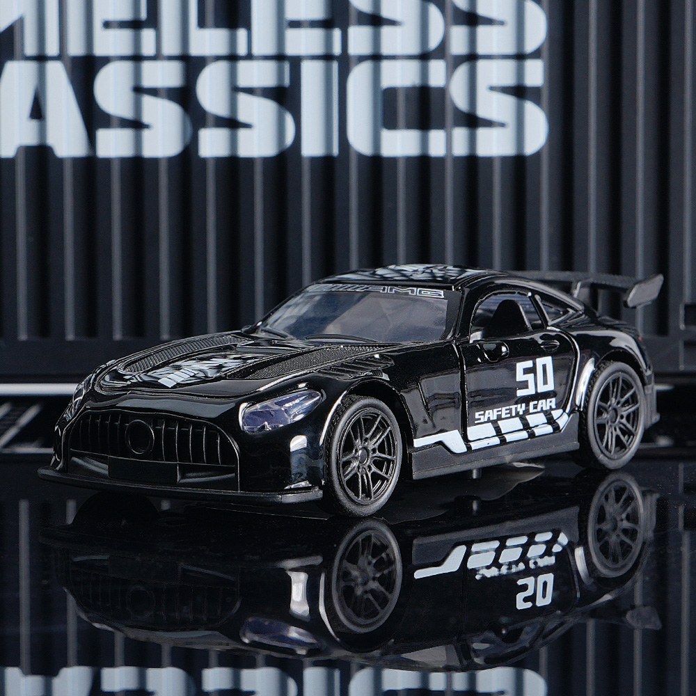 AliExpress AMG Diecast Car Model, Alloy Sports Car Decor, 10.6cm Black Collectible Vehicle, Premium Desktop Ornament for Car Enthusiasts