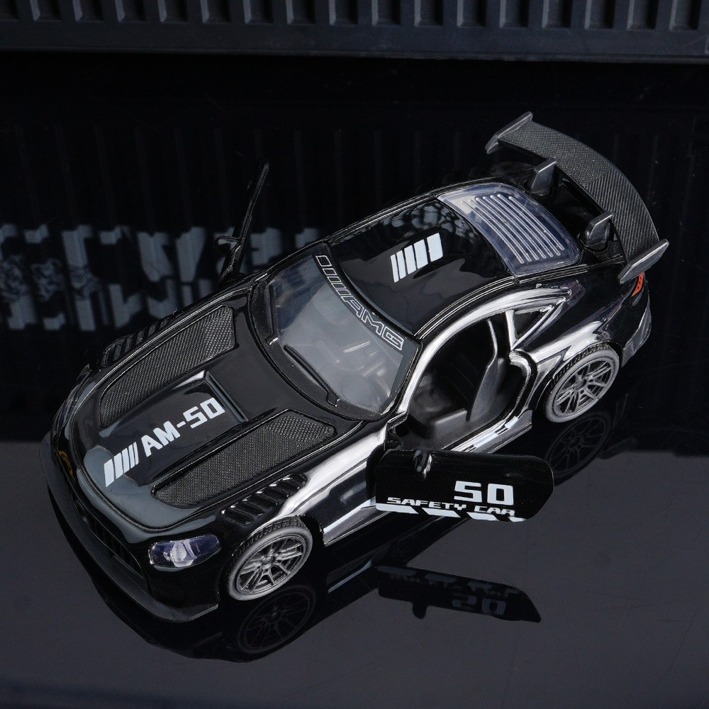 AliExpress AMG Diecast Car Model, Alloy Sports Car Decor, 10.6cm Black Collectible Vehicle, Premium Desktop Ornament for Car Enthusiasts, view 2