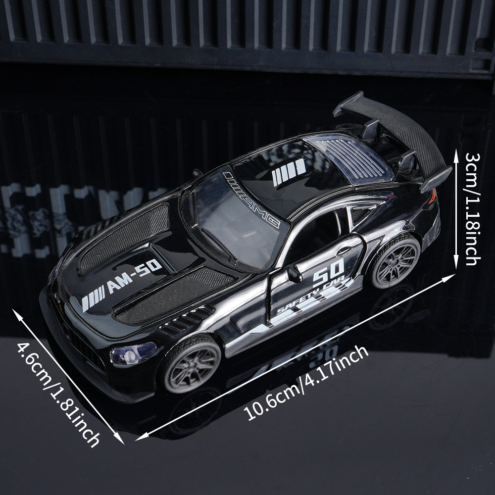 AliExpress AMG Diecast Car Model, Alloy Sports Car Decor, 10.6cm Black Collectible Vehicle, Premium Desktop Ornament for Car Enthusiasts, view 6