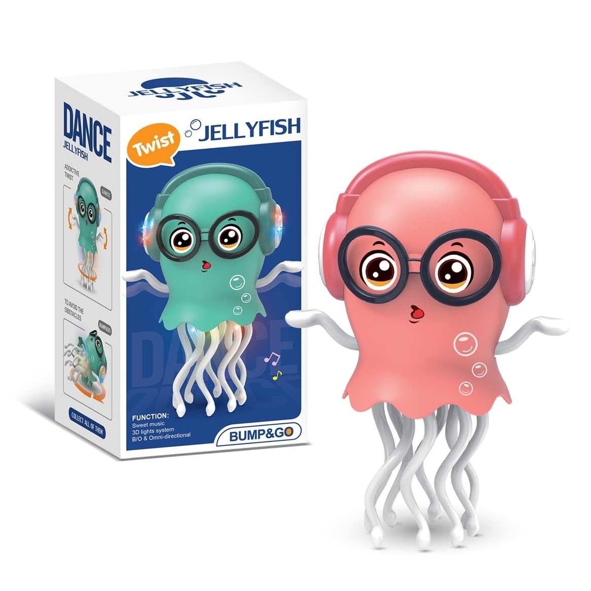 AliExpress An Electrically-Powered Crawling Dancing Jellyfish Toy, An Octopus With Automatic Obstacle Sensor, Intelligent LED Lights and Mu