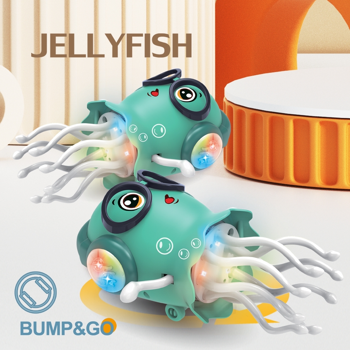 AliExpress An Electrically-Powered Crawling Dancing Jellyfish Toy, An Octopus With Automatic Obstacle Sensor, Intelligent LED Lights and Mu, view 3
