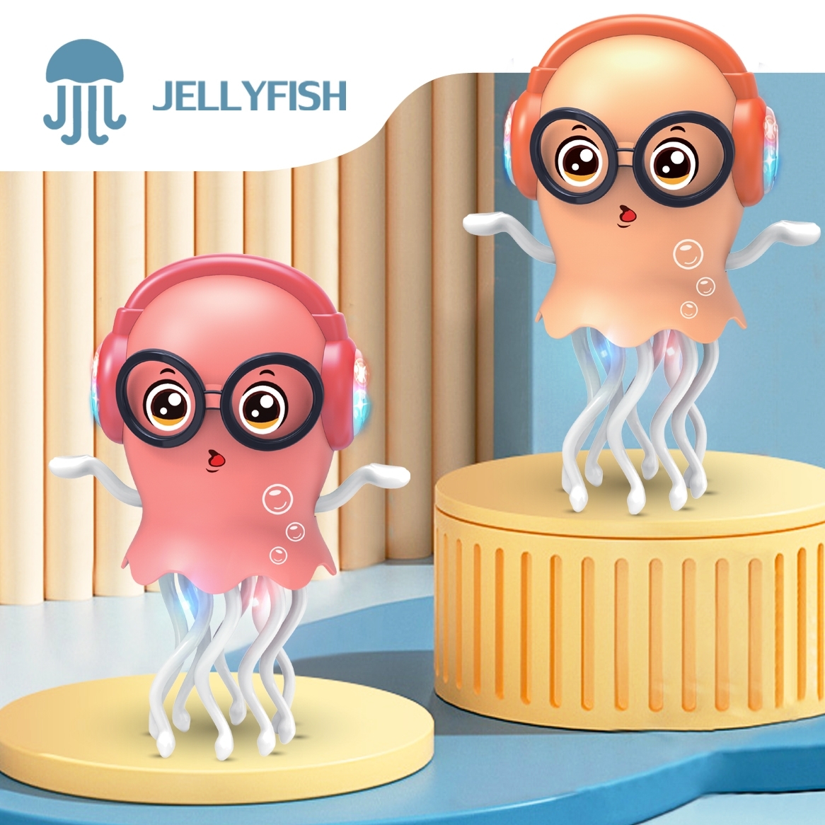 AliExpress An Electrically-Powered Crawling Dancing Jellyfish Toy, An Octopus With Automatic Obstacle Sensor, Intelligent LED Lights and Mu, view 5