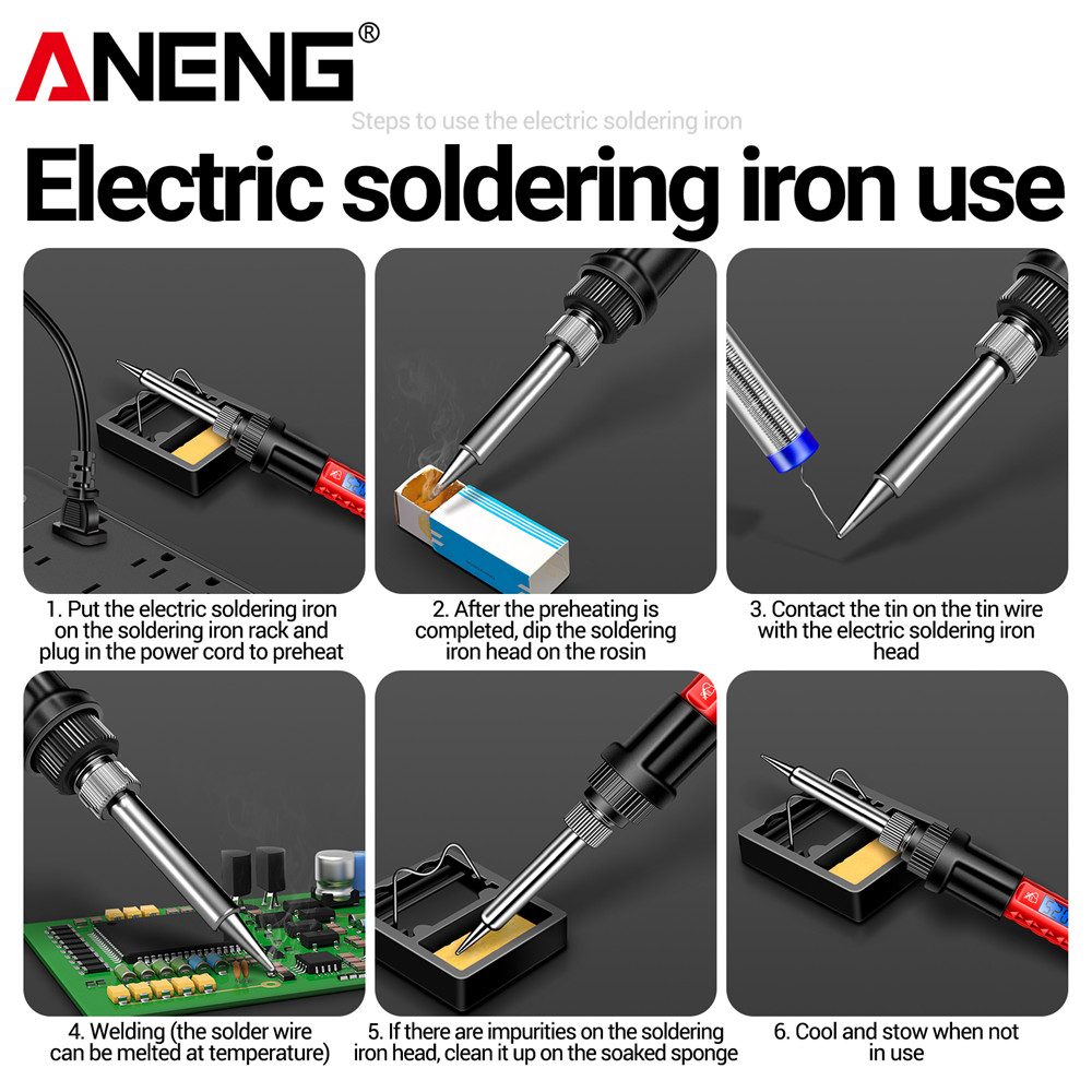 AliExpress ANENG SL106 Adjustable-Temperature Soldering Iron, view 5