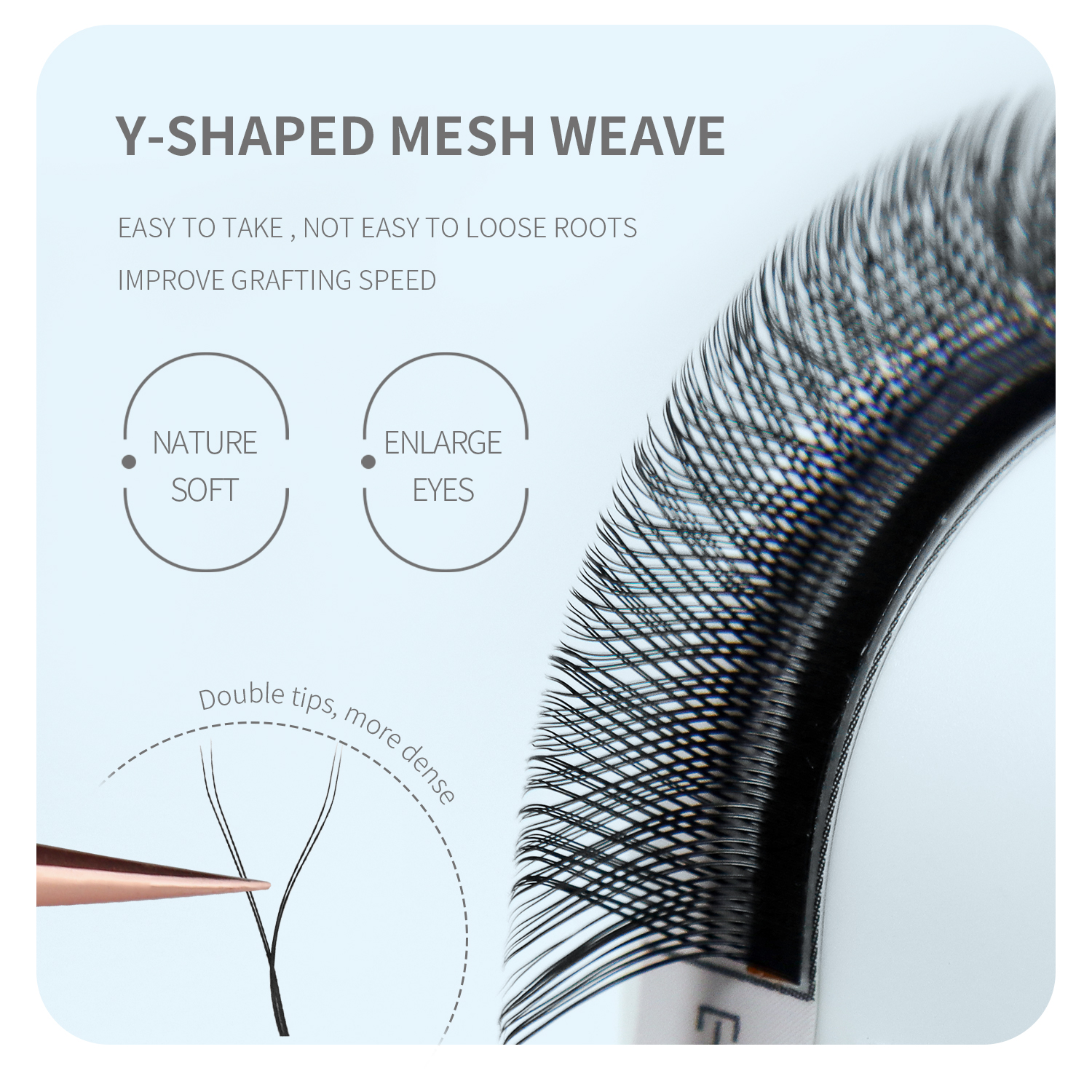 AliExpress ANNAFRIS Premade W-Shaped Volume Lash Fans, view 3