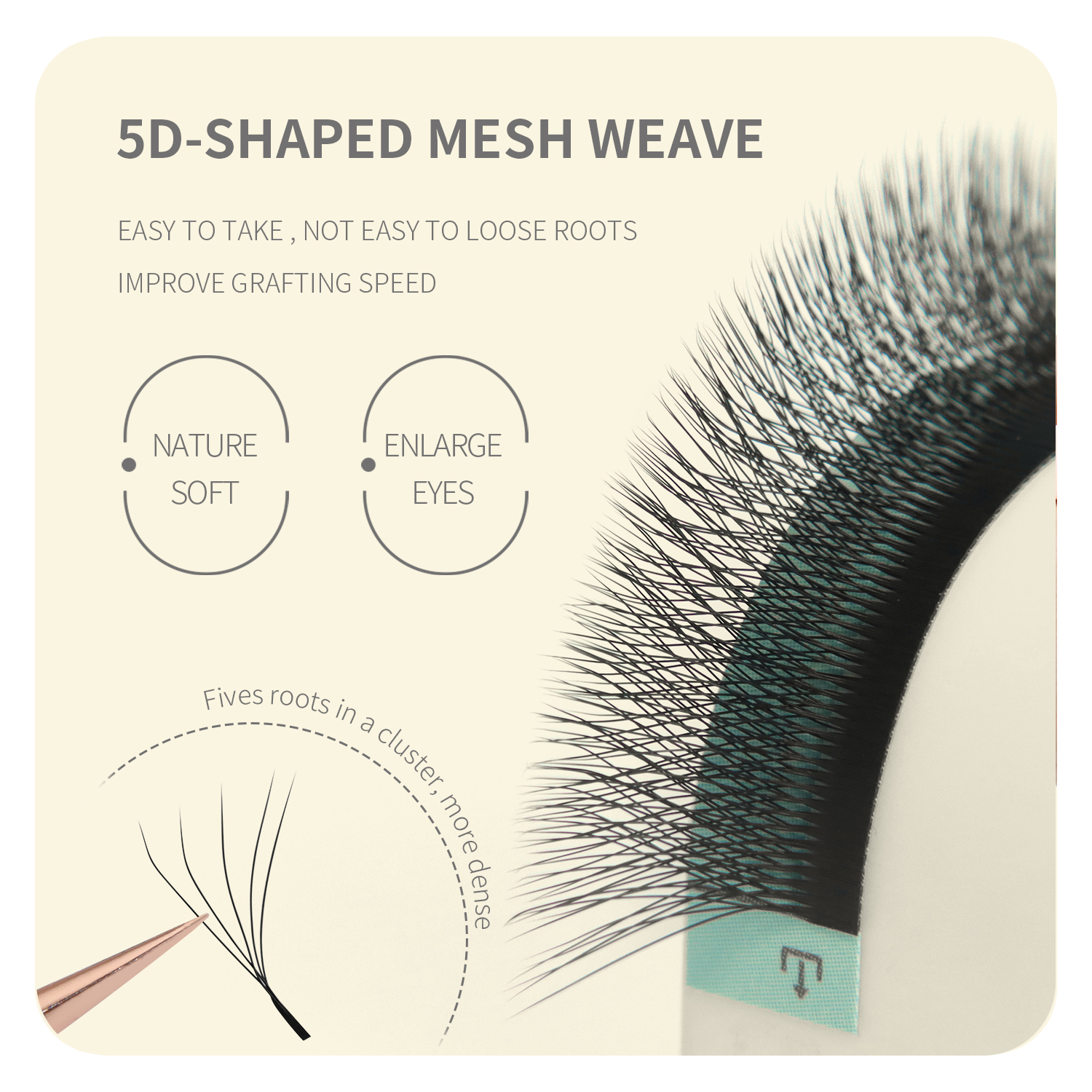 AliExpress ANNAFRIS Premade W-Shaped Volume Lash Fans, view 6