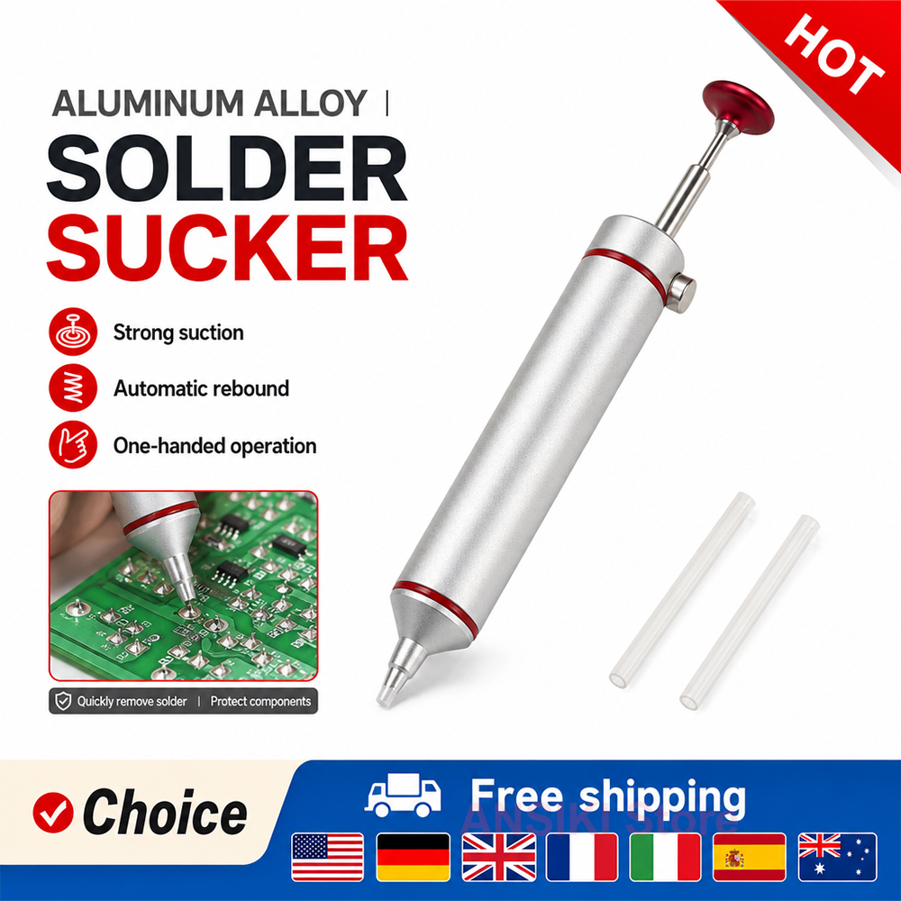 AliExpress ANSIKI MJF-D9 Aluminum Desoldering Pump