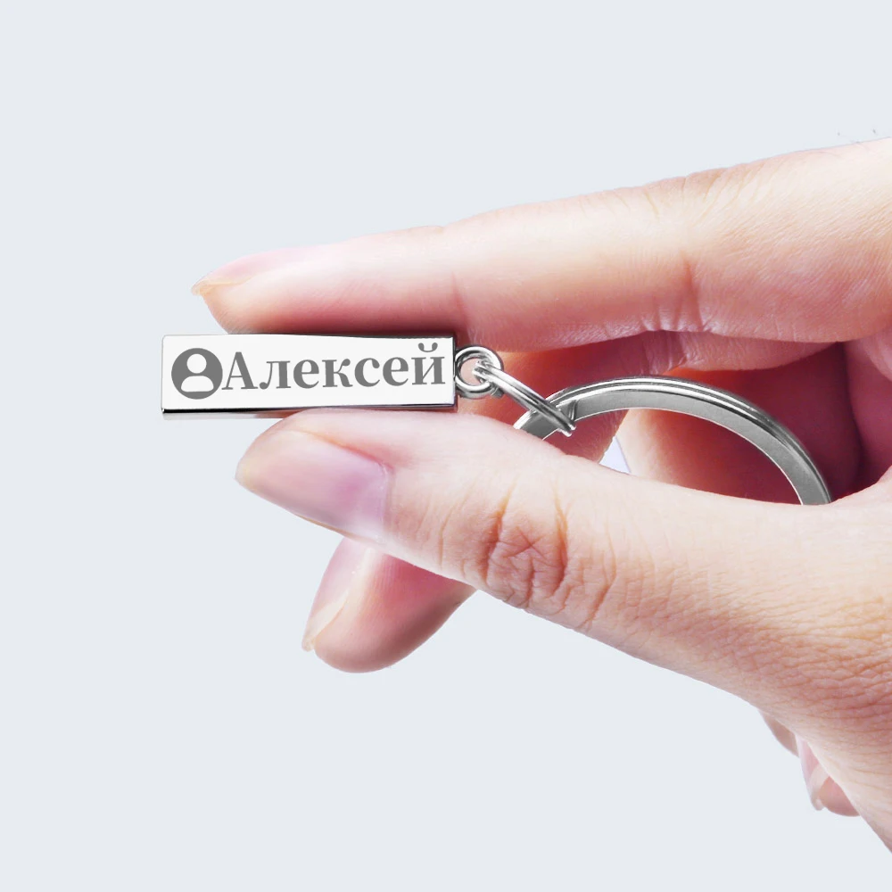 AliExpress Anti-lost Keychain Small Chic Personalized Customized Keyring  for Car Name Phone Number Men Women Gift  Key Chain Holder P021, view 4
