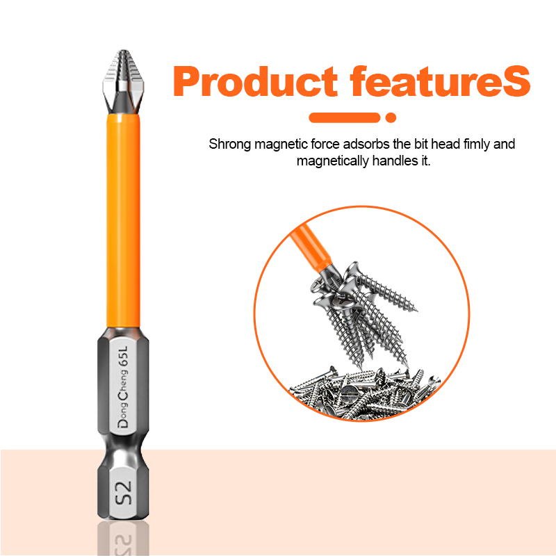 AliExpress Anti Slip Bits Magnetic Screwdriver Bit Set S2 Alloy Steel Impact Resistance Hex Shank Alloy Steel Bits Suitable for Power Tools, view 2