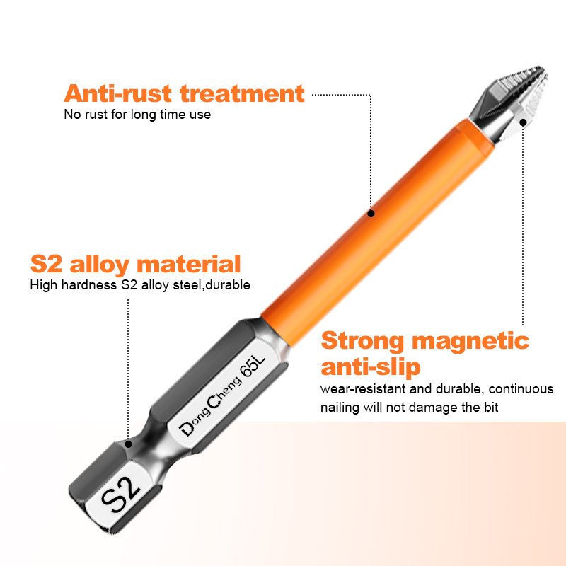 AliExpress Anti Slip Bits Magnetic Screwdriver Bit Set S2 Alloy Steel Impact Resistance Hex Shank Alloy Steel Bits Suitable for Power Tools, view 3
