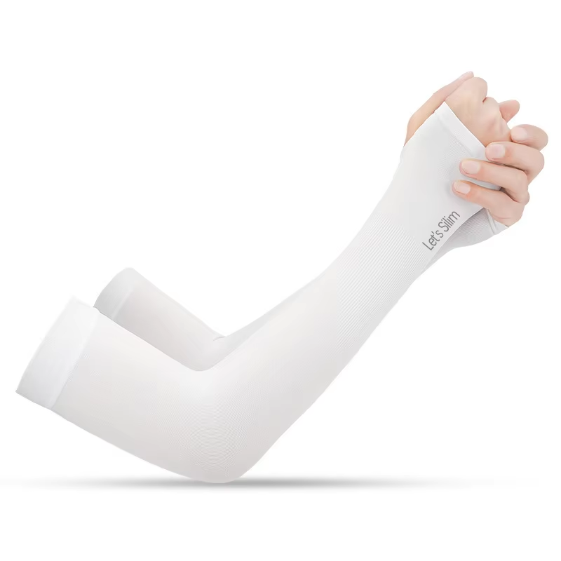 AliExpress Ice Silk Arm Sleeves with Fingerless Cycling Gloves, view 3