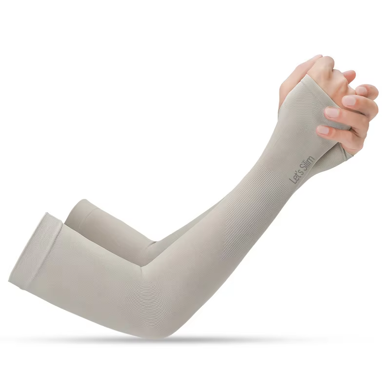 AliExpress Ice Silk Arm Sleeves with Fingerless Cycling Gloves, view 6