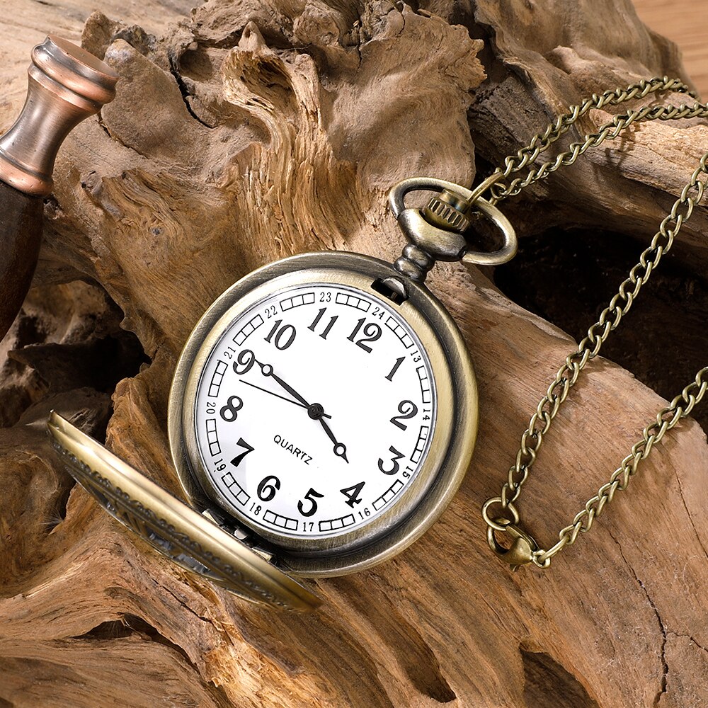 AliExpress Steampunk Roman Numeral Pocket Watch Necklace, view 2