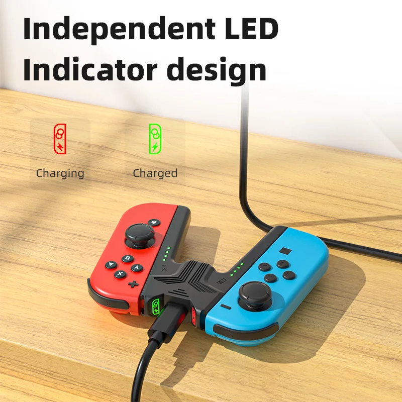 AliExpress Aolion Charging Grip Bracket for Switch 2/1 Joycon Handle Gaming Controller Grip Charging Station for Switch Accessories