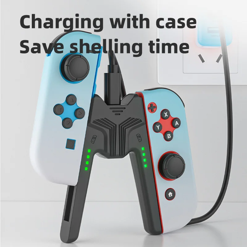 AliExpress Aolion Charging Grip Bracket for Switch 2/1 Joycon Handle Gaming Controller Grip Charging Station for Switch Accessories, view 4