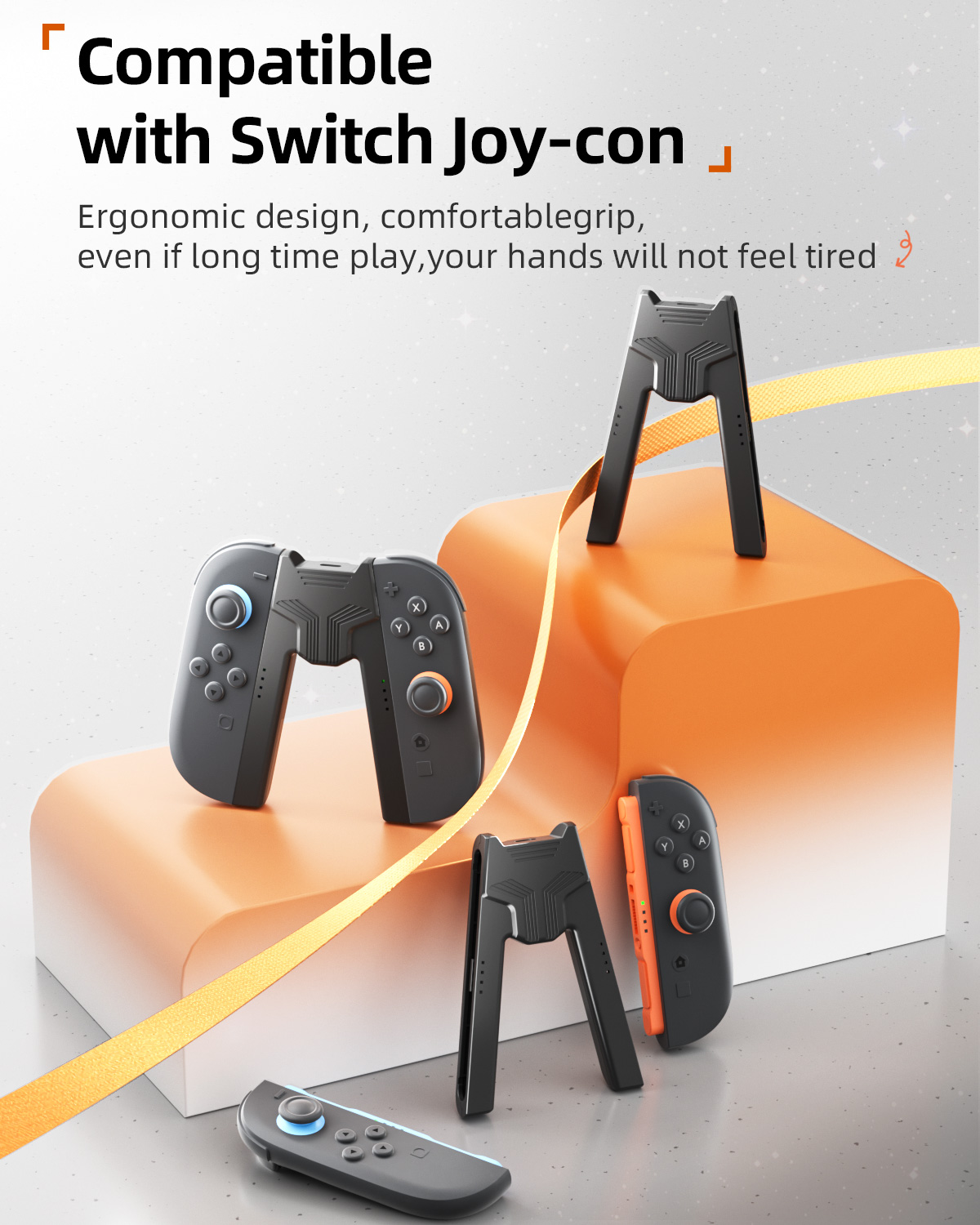AliExpress Aolion For Switch 2 Portable Charging Grip Bracket For NS2 Joy-con Controller Handle Charging Dock For Switch 2 Game Accessories, view 3