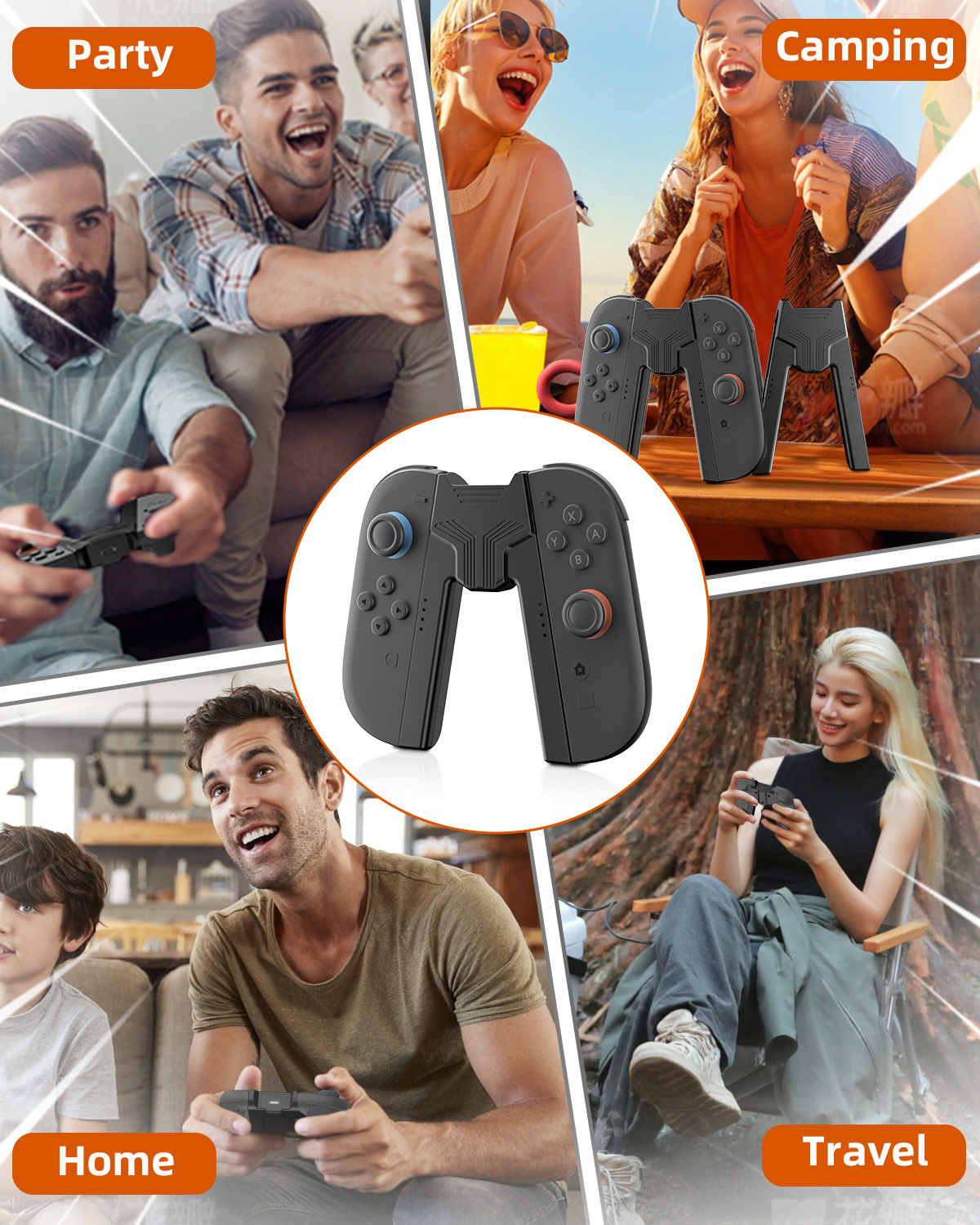 AliExpress Aolion For Switch 2 Portable Charging Grip Bracket For NS2 Joy-con Controller Handle Charging Dock For Switch 2 Game Accessories, view 6