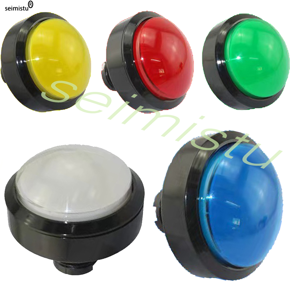 AliExpress Arcade Button LED Light Lamp 60MM Big Round Arcade Video Game Player Push Button LED Illuminated Push Button Switch DC5V/12V Lig, view 2