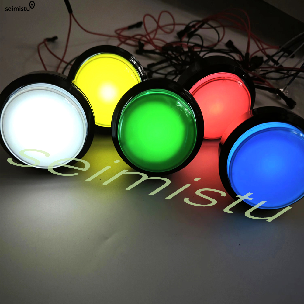 AliExpress Arcade Button LED Light Lamp 60MM Big Round Arcade Video Game Player Push Button LED Illuminated Push Button Switch DC5V/12V Lig, view 3