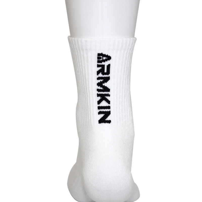 AliExpress ARMKIN 5 Pairs Men Socks White/Black Color High Quality Women Sport Socks Cotton Outdoor Sock Mid-calf Running Socks Size 37-44, view 6
