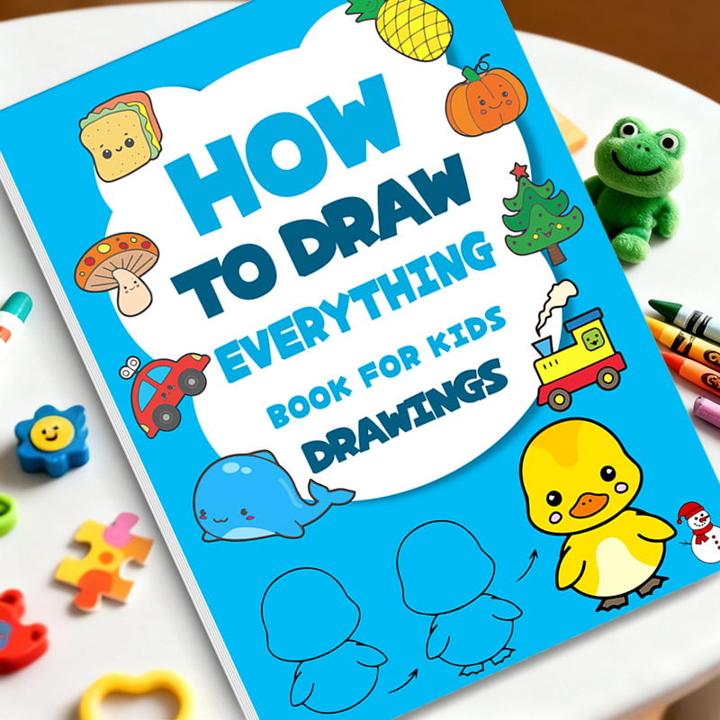 AliExpress Art Learning Book for Kids - How to Draw Everything with Simple Steps, Boost Creativity & Drawing Skills
