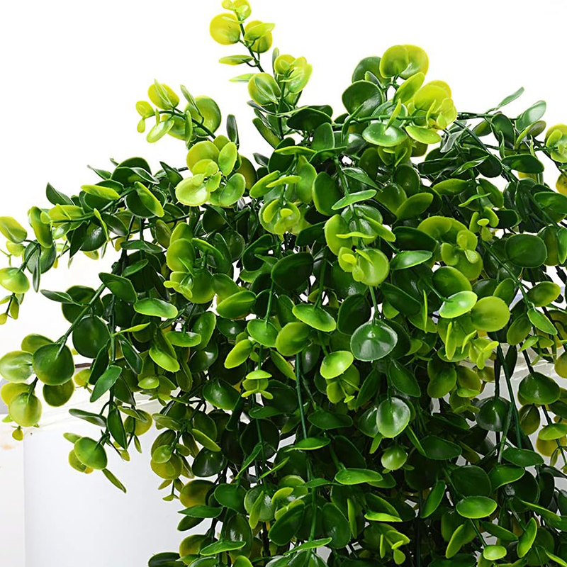 AliExpress Artificial Hanging Plants Faux Eucalyptus Leaf Greenery Vine Outdoor UV Resistant Plastic Plants for DIY Home Wedding Decoration, view 6