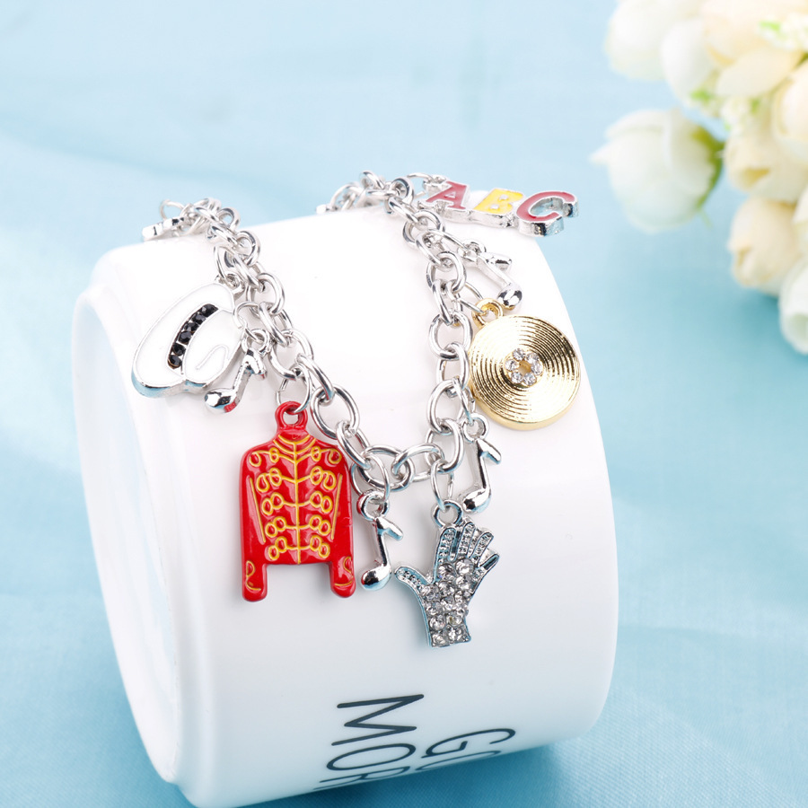 AliExpress Artist Singer Michael Jackson BAD Necklace Rock Roll Everlasting Classic MJ Pendant Hot Charm Punk Jewelry Men Women Gift, view 5