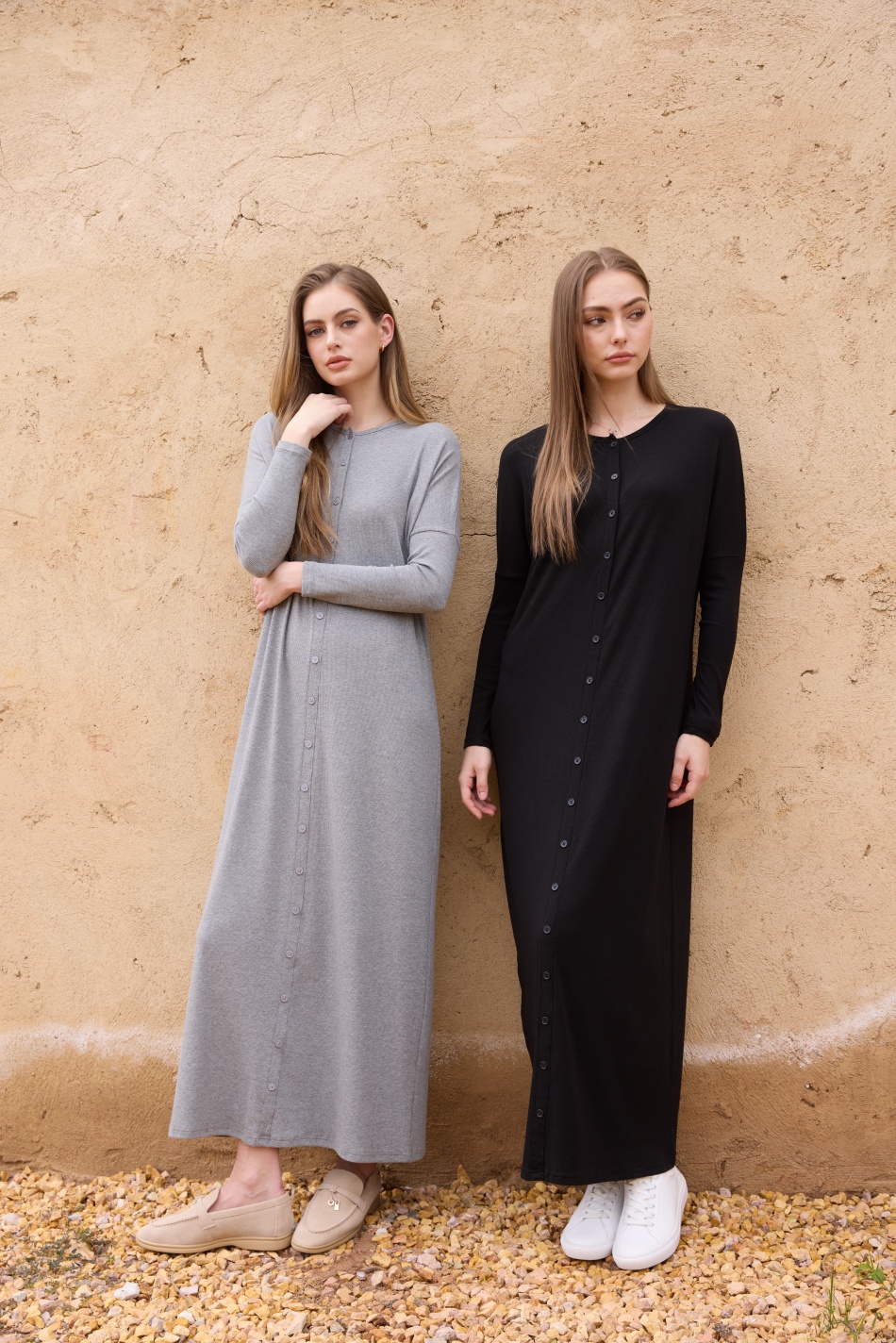 AliExpress AS SS26 summer loose style button dress comfortable ribbing fabric dress o-neck lady clothes, view 5