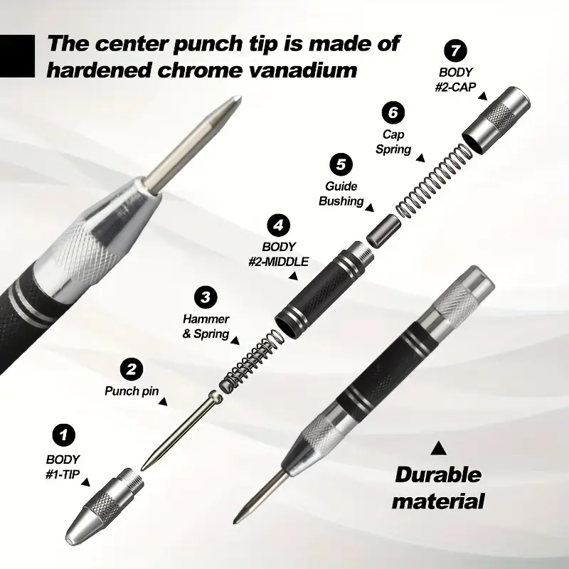 AliExpress Spring-Loaded Automatic Center Punch, view 3