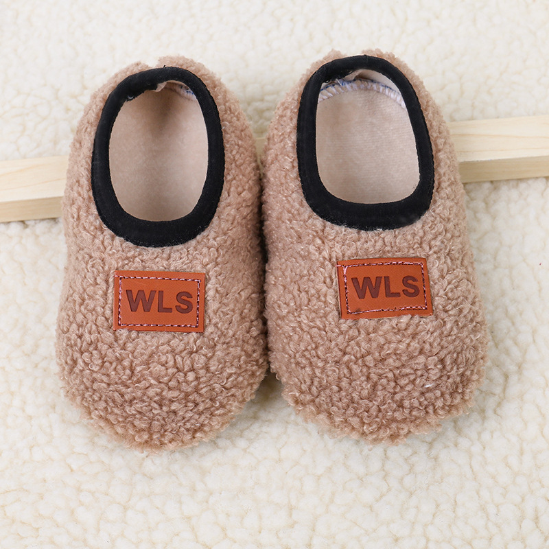 AliExpress Autumn Winter Baby Slippers Toddler Plush Floor Sock Shoes Boy Girl Children Soft Anti-slip Walking Shoes Indoor Home Kids Shoes, view 5