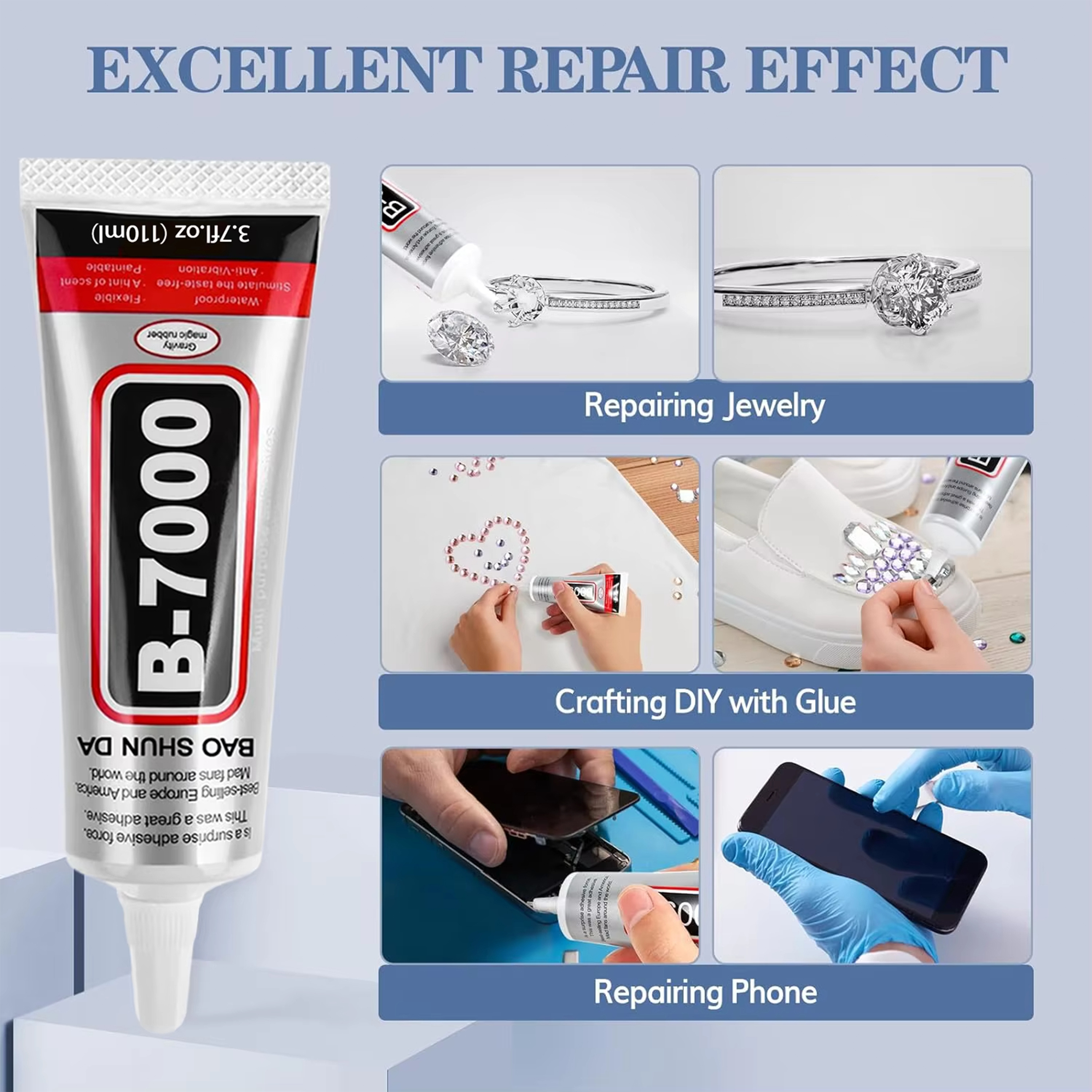 AliExpress B7000 Transparent Adhesive Glue (15g, 110g), view 6
