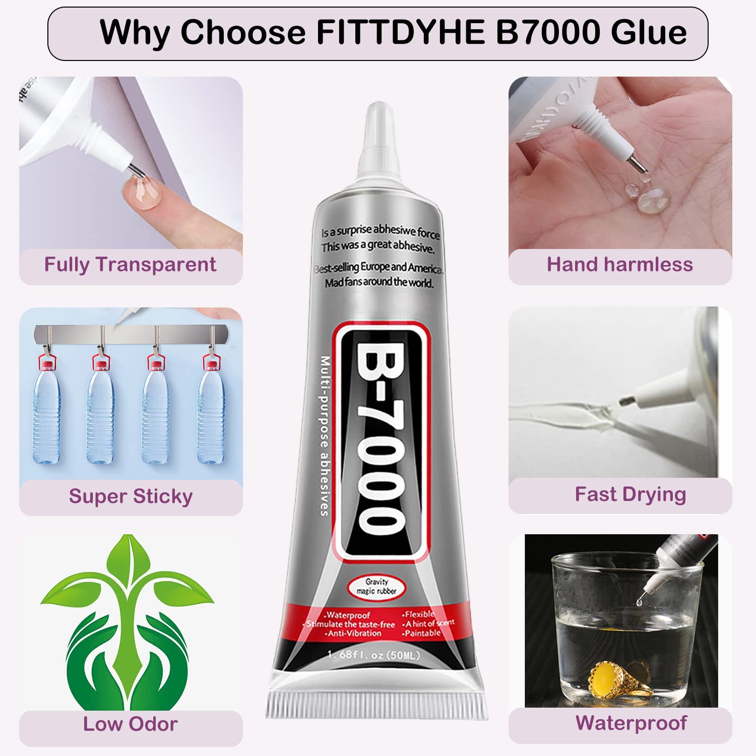 AliExpress B7000 Clear Jewelry and Rhinestone Adhesive (15 ml), view 3