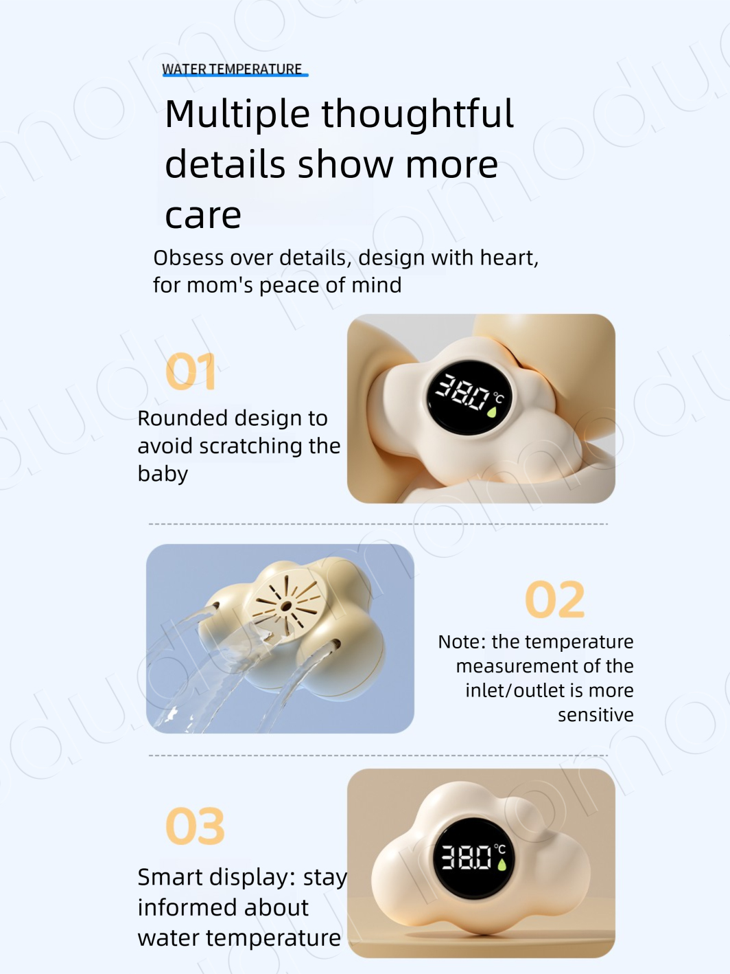 AliExpress Baby Bath Temperature Meter Floating Digital Water Baby Bath Temperature Meter LED Display Temperature Tester Safety Cartoon, view 4