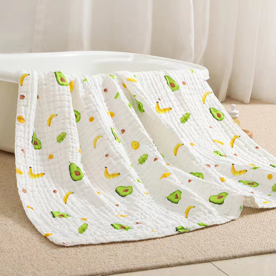 AliExpress Baby Bath Towel Newborn Bathrobe Cotton Swaddle Blanket for Boy Girl 4-Layer Gauze Infant Washcloth Children's Blanket, view 2
