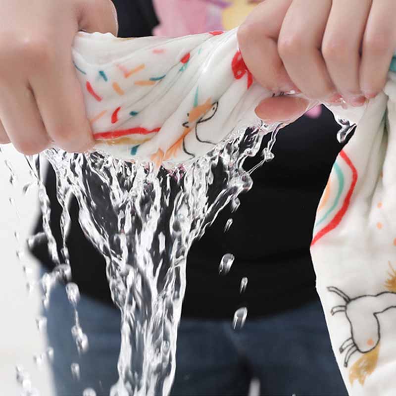 AliExpress Baby Bath Towel Newborn Bathrobe Cotton Swaddle Blanket for Boy Girl 4-Layer Gauze Infant Washcloth Children's Blanket, view 3