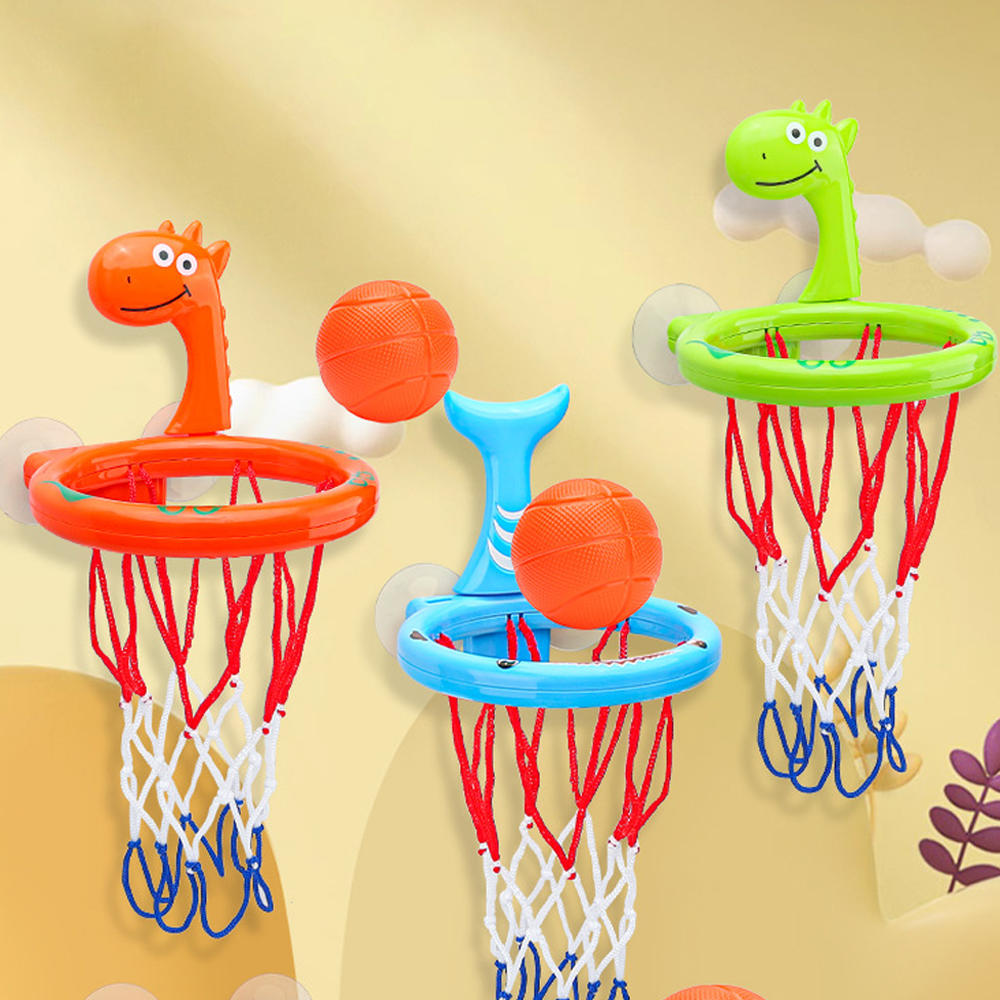 AliExpress Baby Bath Toy Children Water Play Toys Set Bathroom Bathtub Suction Cup Shooting Basketball Hoop with 3 Balls Bath Toys for Kids