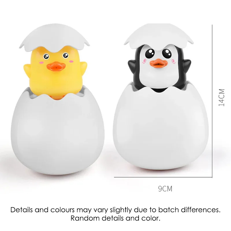 AliExpress Baby Bath Toy Cute Duck Penguin Egg Water Spray Sprinkler Shower Sensory Toy Gift for Kids Toddlers