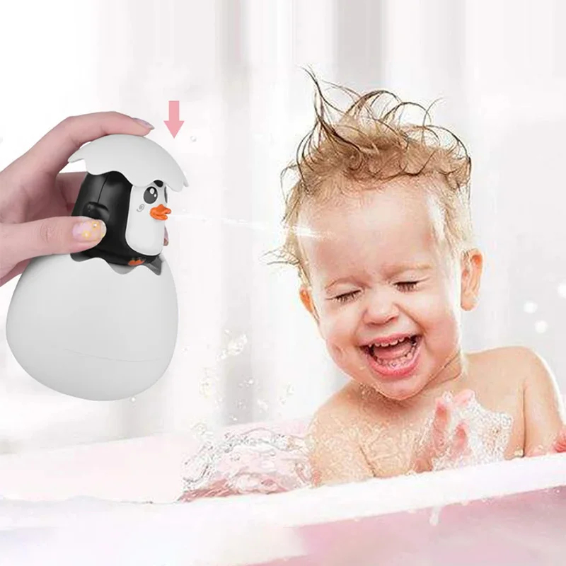 AliExpress Baby Bath Toy Cute Duck Penguin Egg Water Spray Sprinkler Shower Sensory Toy Gift for Kids Toddlers, view 4
