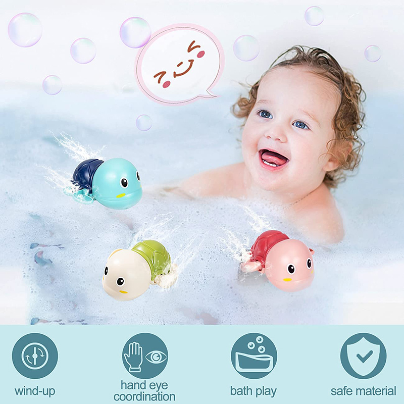 AliExpress Baby Bath Toys Bathing Cute Swimming Turtle Whale Pool Beach Classic Chain Clockwork Water Toy For Kids Water Playing Toys, view 2
