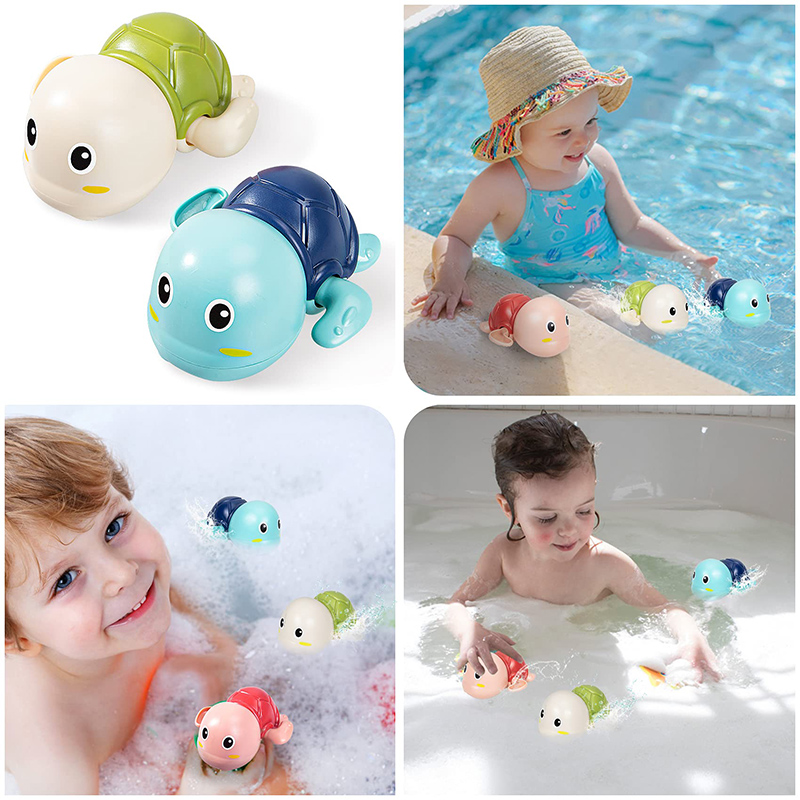 AliExpress Baby Bath Toys Bathing Cute Swimming Turtle Whale Pool Beach Classic Chain Clockwork Water Toy For Kids Water Playing Toys, view 3