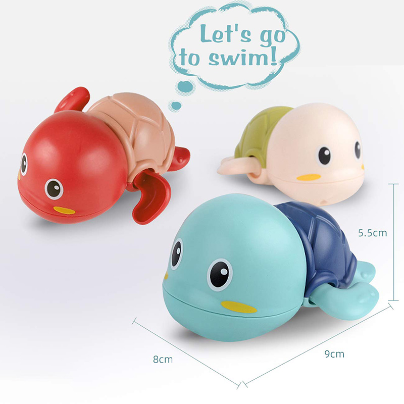 AliExpress Baby Bath Toys Bathing Cute Swimming Turtle Whale Pool Beach Classic Chain Clockwork Water Toy For Kids Water Playing Toys, view 5