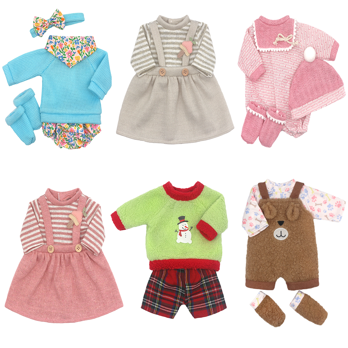 AliExpress Baby Born Doll Outfits For 13-18 Inch Newborn Doll Cute Jumpers Rompers Suit+Shoes Doll Accessories Festival Birthday Gift