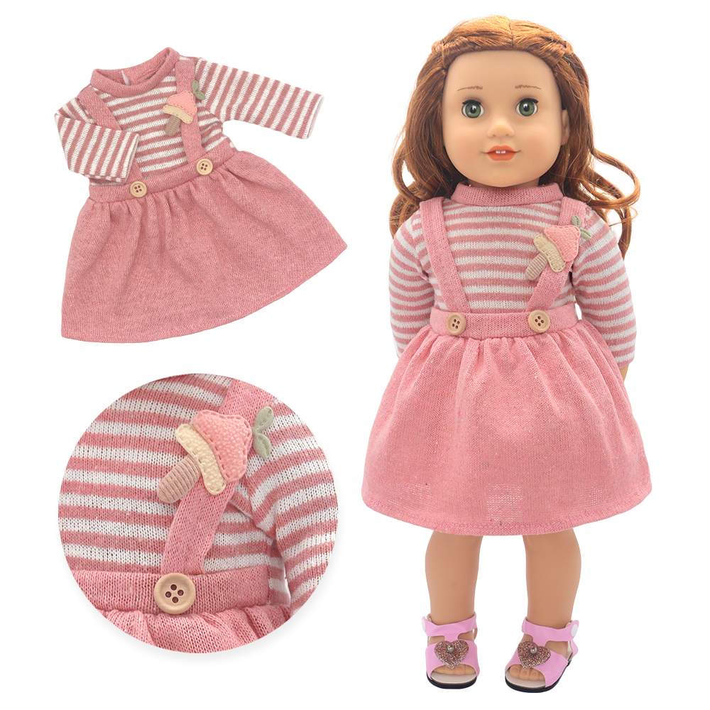 AliExpress Baby Born Doll Outfits For 13-18 Inch Newborn Doll Cute Jumpers Rompers Suit+Shoes Doll Accessories Festival Birthday Gift, view 4