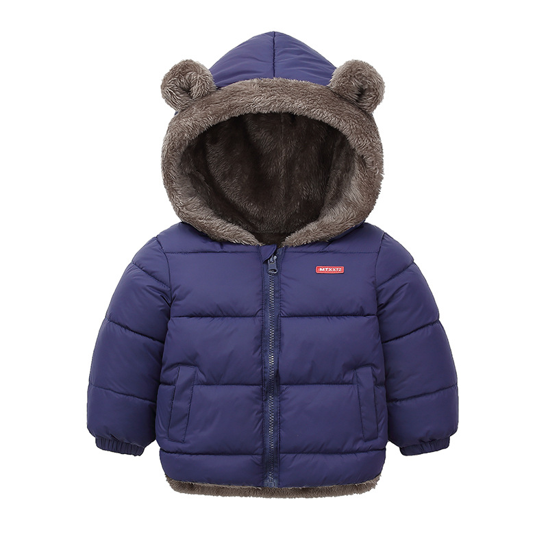 AliExpress Baby Boys Girls Jacket Hooded Cotton Outerwear Children's Thick Fleece Coat Cashmere Padded Jackets Winter Boys Girls Warm Coats, view 4