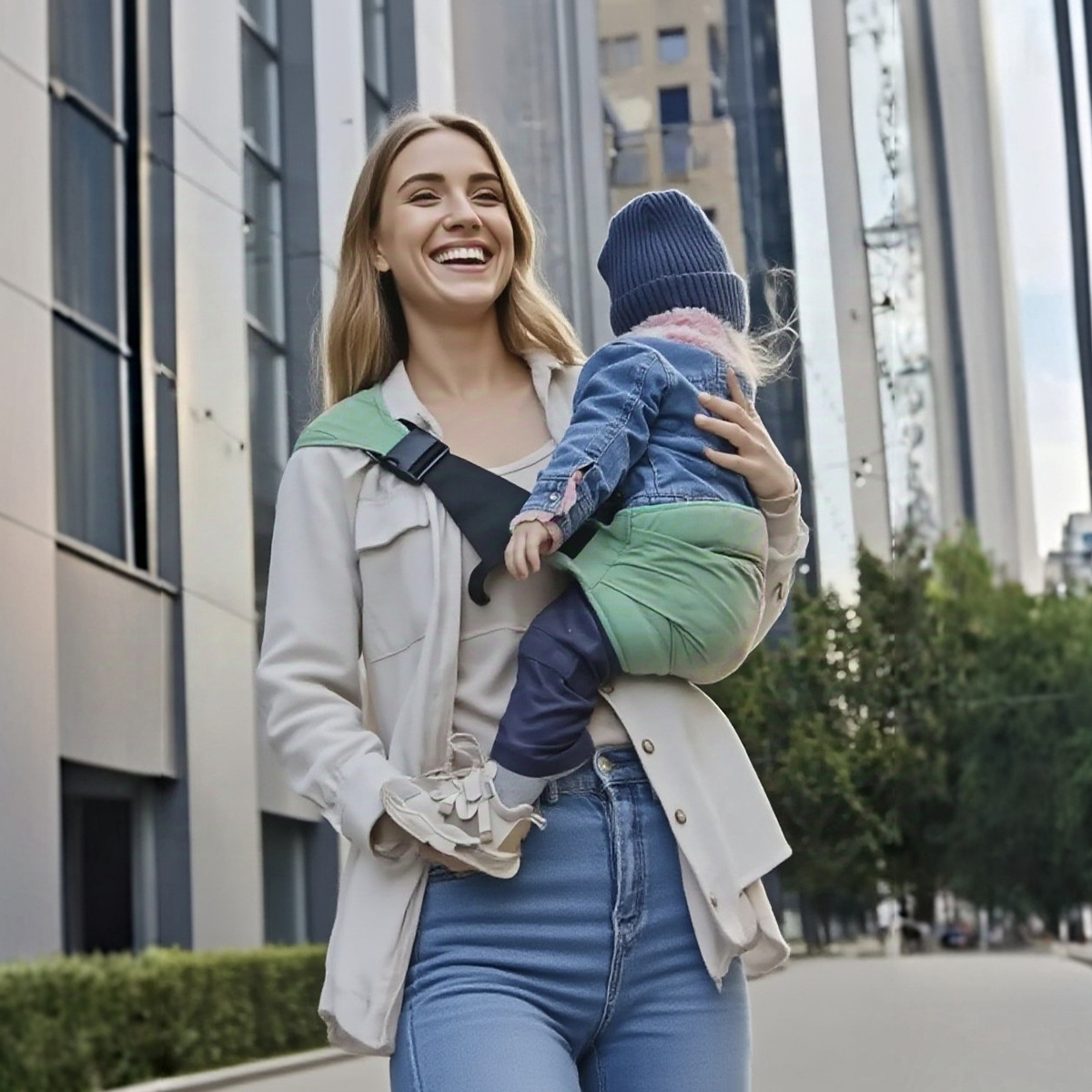 AliExpress Baby Carrier Soft Newborns Four Seasons Universal Infant Carrying Bag Waist Stool Strap Adjustable Toddler Sling Wrap Activities, view 2