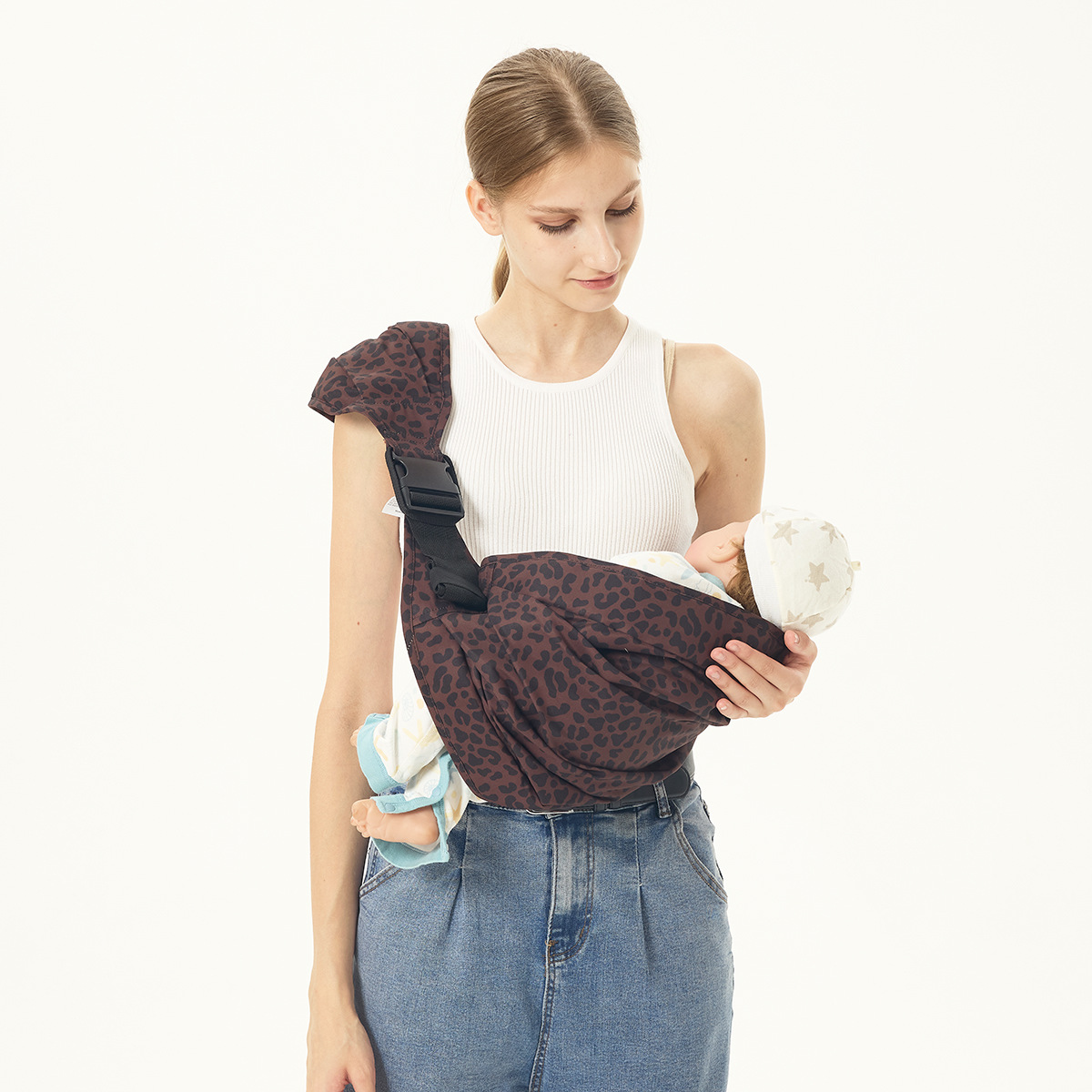 AliExpress Baby Carrier Soft Newborns Four Seasons Universal Infant Carrying Bag Waist Stool Strap Adjustable Toddler Sling Wrap Activities, view 3