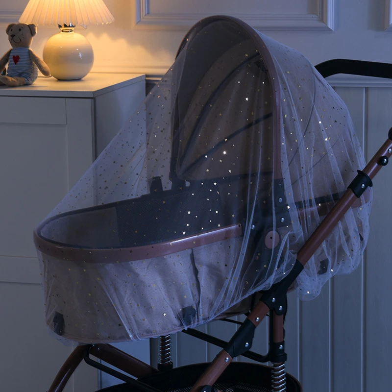 AliExpress Baby Cart Sunshade Mosquito Net Universal Pram Net Buggys Insect Fly Net Protection Cover for Stroller Pushchair, view 4